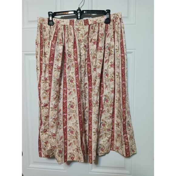 Women's Pleated Floral Skirt size 4 - Picture 3 of 3